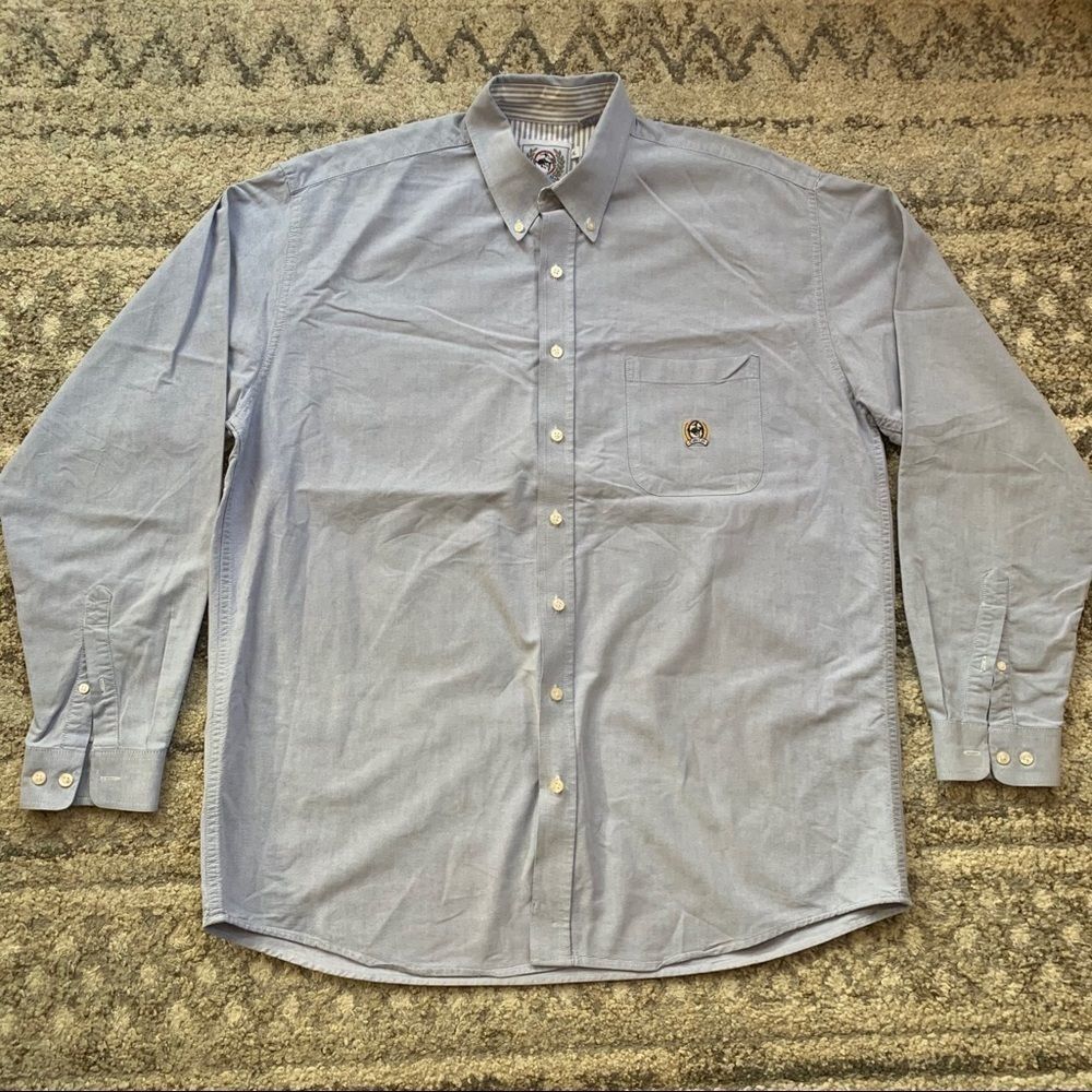 Cinch Light Blue Button Up XL